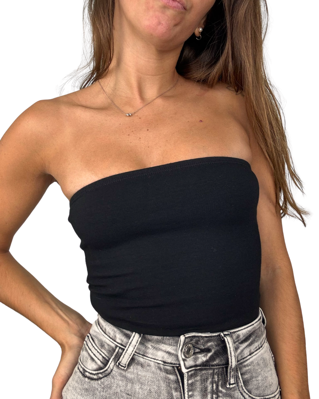 Mila Black Tube Top