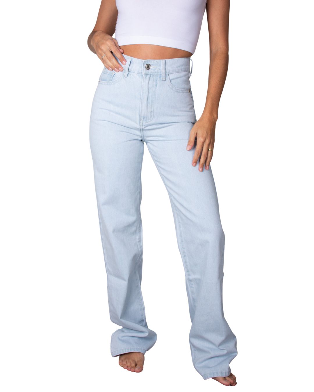 Rey High-Waisted Wide-Leg Jean