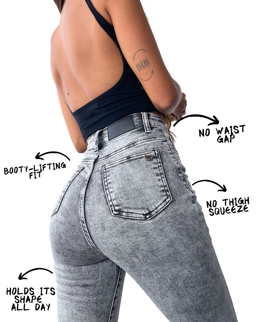 Golden High-Rise Skinny Jean