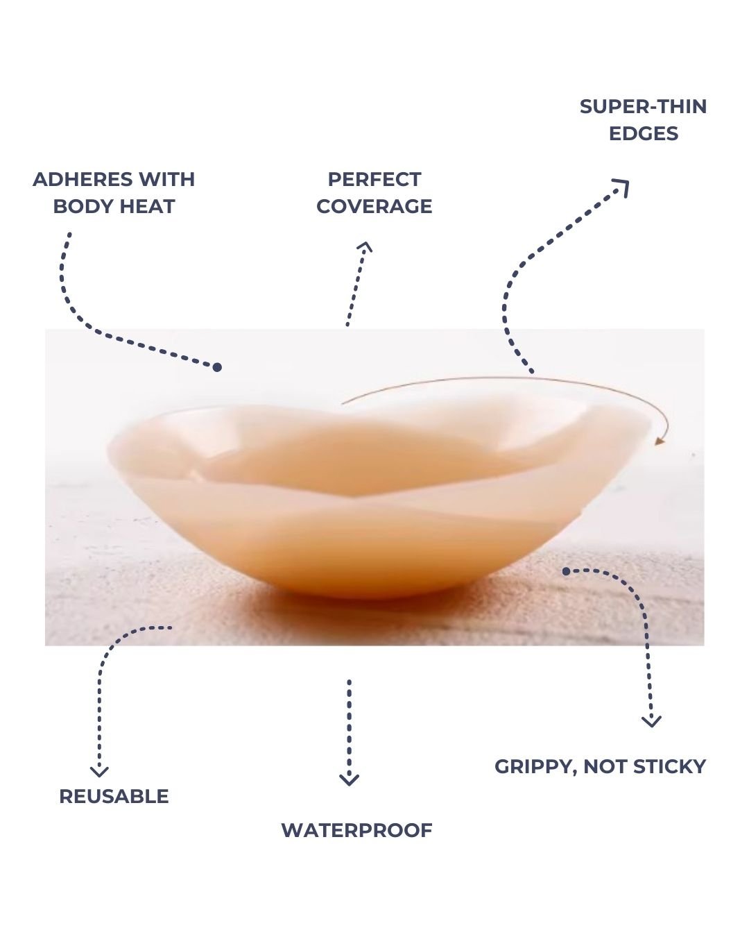 Silicone Nipple Cover - Chipre Basic Denim