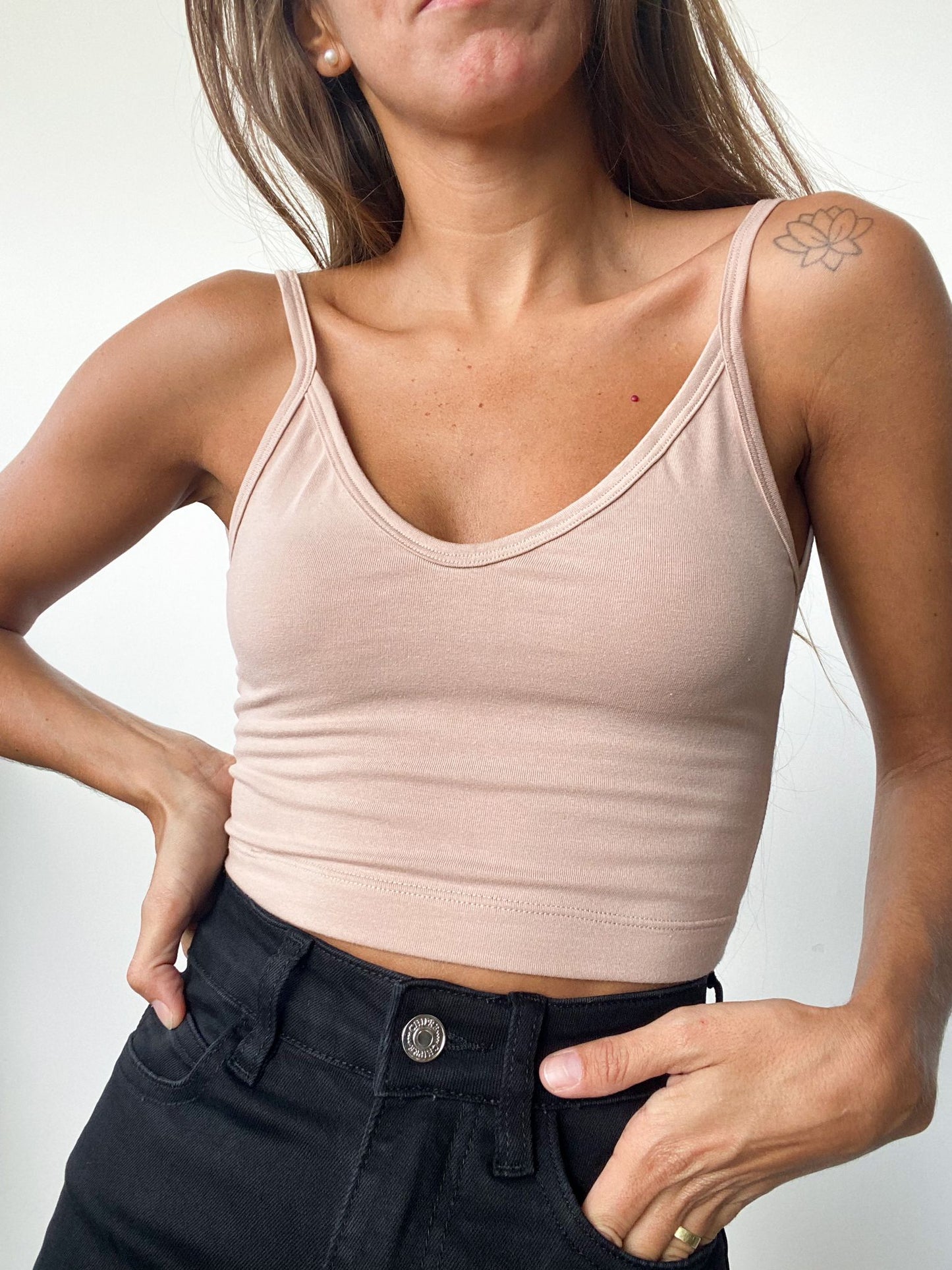 Hebe Beige Top IRREGULAR APPAREL - Chipre Basic Denim