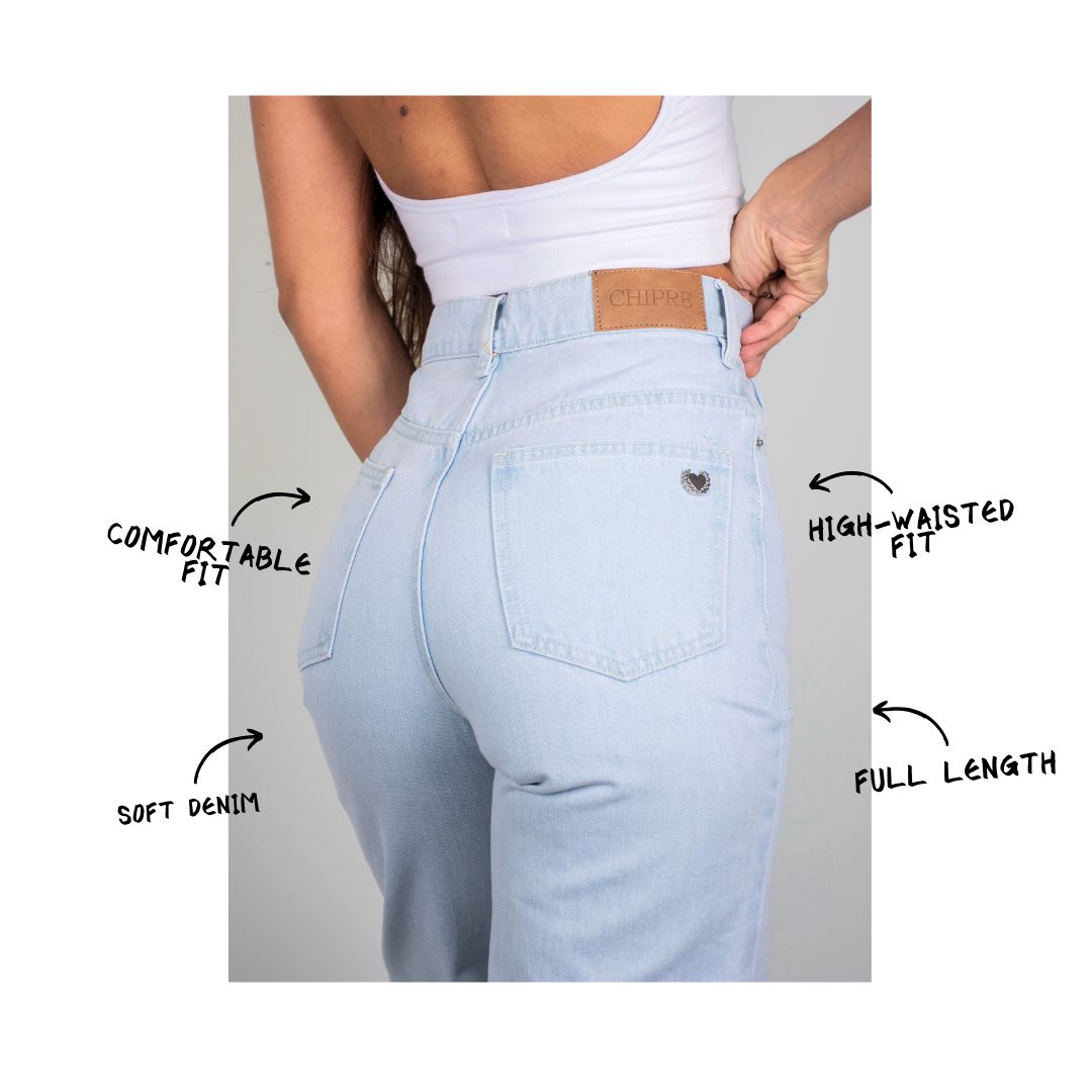 HIGH-RISE WIDE-LEG JEANS