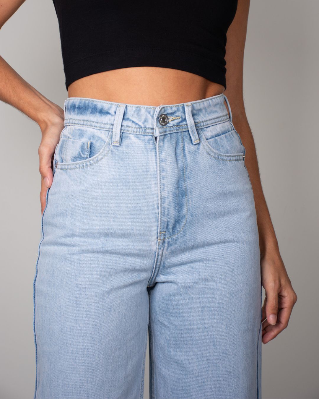 Ivy High-Waisted Wide-Leg Jean
