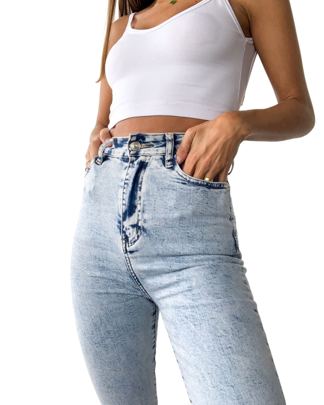 Star Print Whiskering High * Denim Pants, High Strech Slash Pocket Skinny  Jeans, Women's Denim Jeans & Clothing