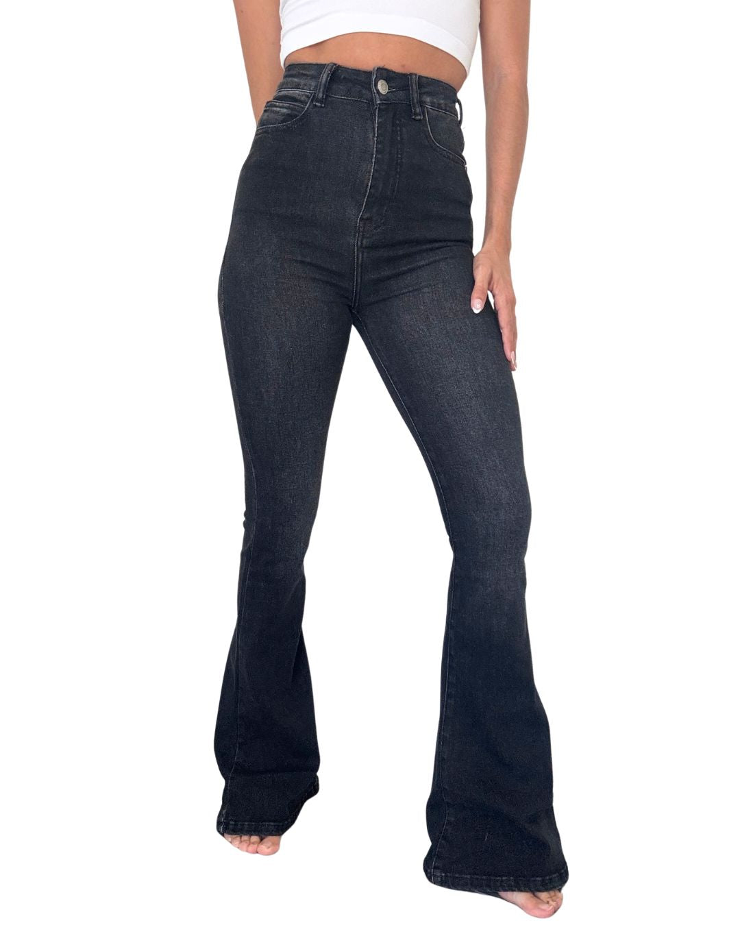 Bekka High-Waisted Flared Jean