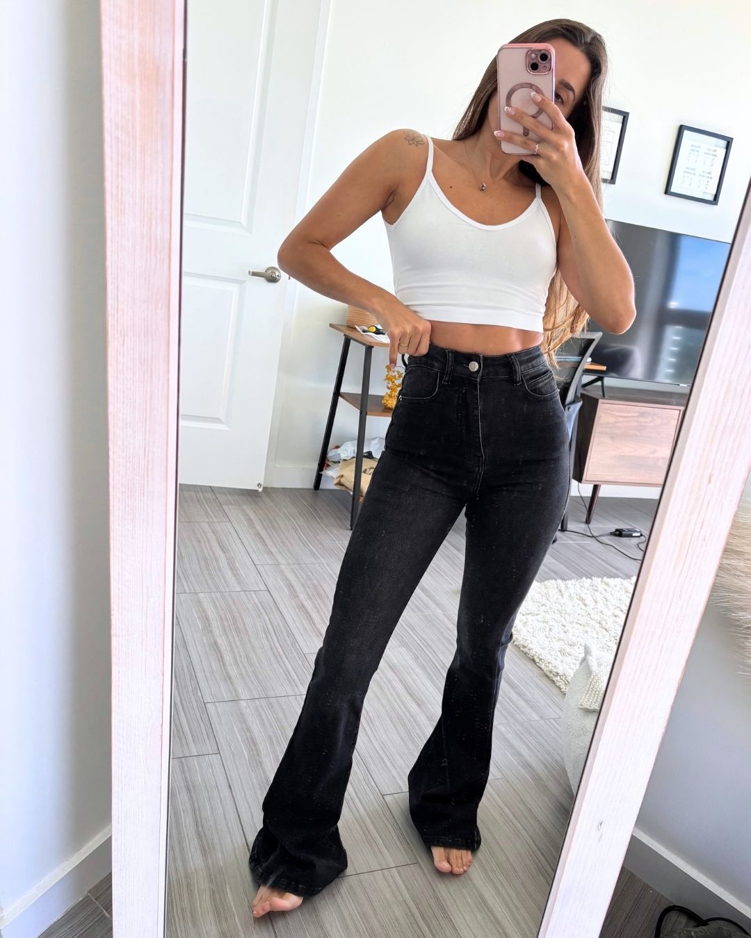 Bekka High-Waisted Flared Jean
