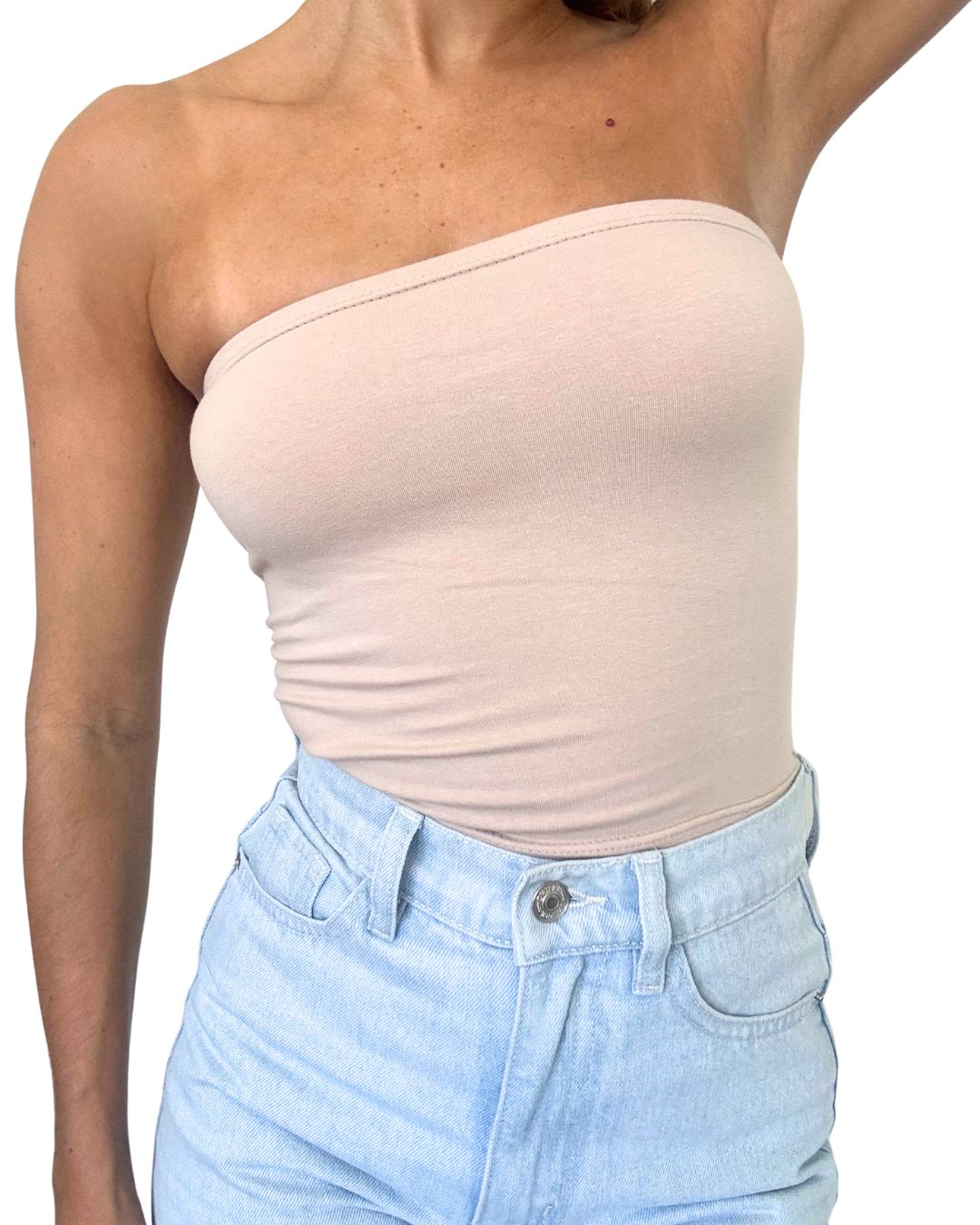 Mila Beige Tube Top