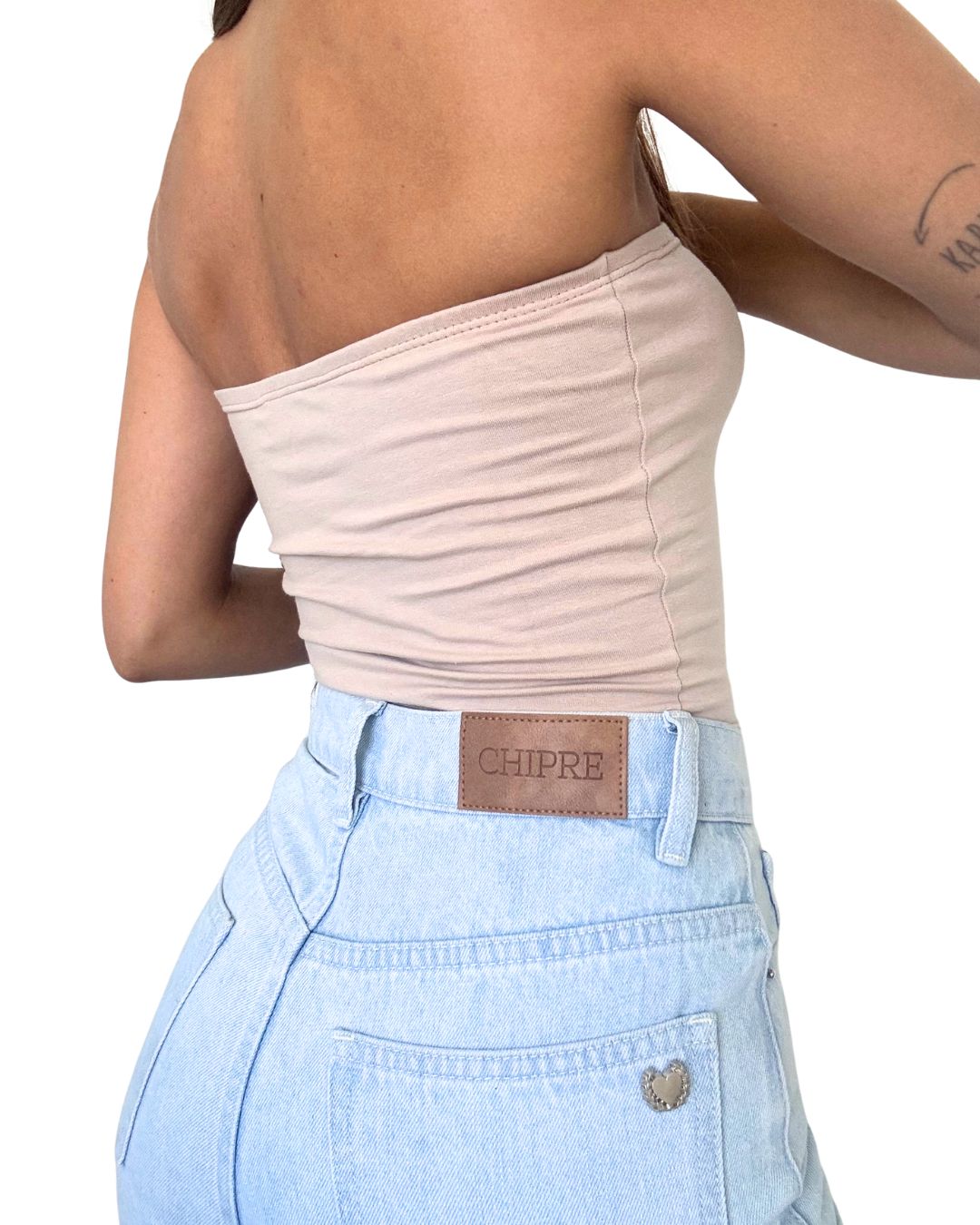 Mila Beige Tube Top