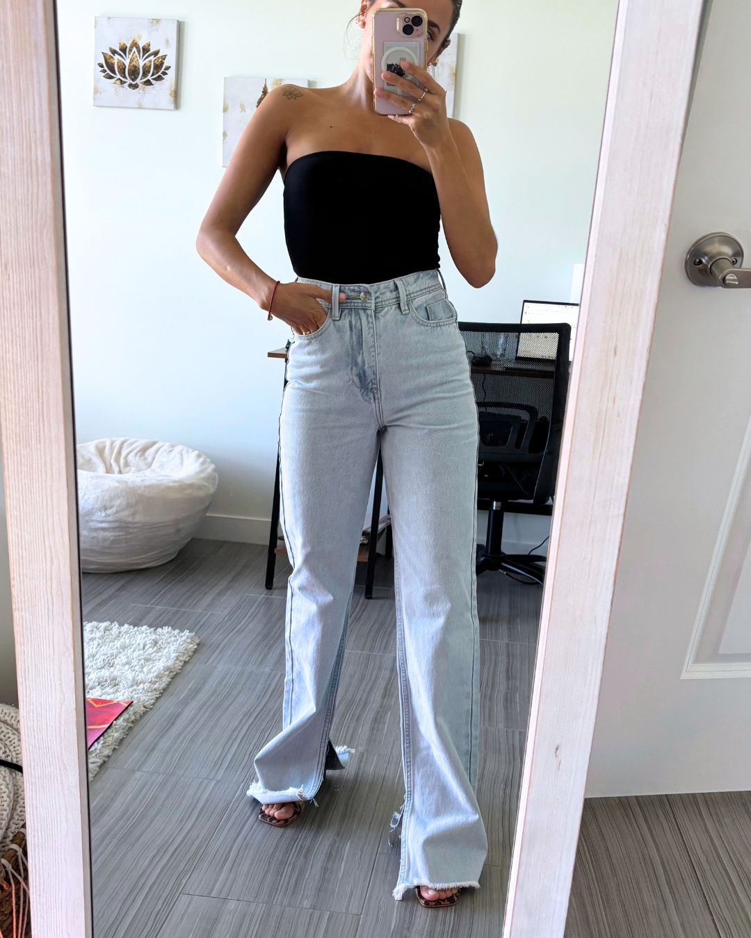 Ivy High-Waisted Wide-Leg Jean
