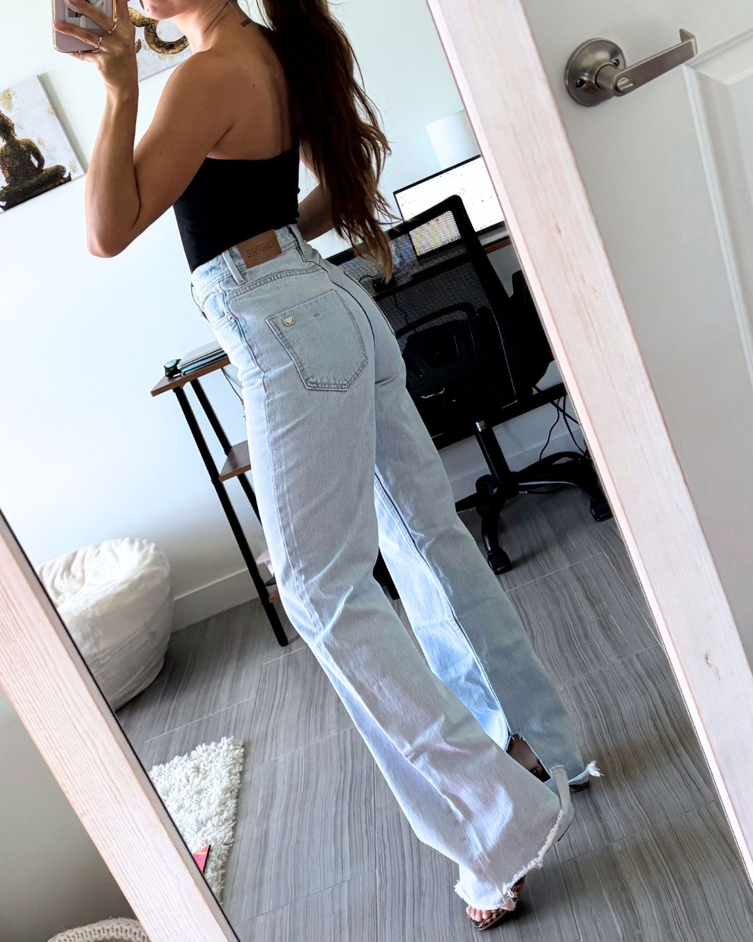 Ivy High-Waisted Wide-Leg Jean