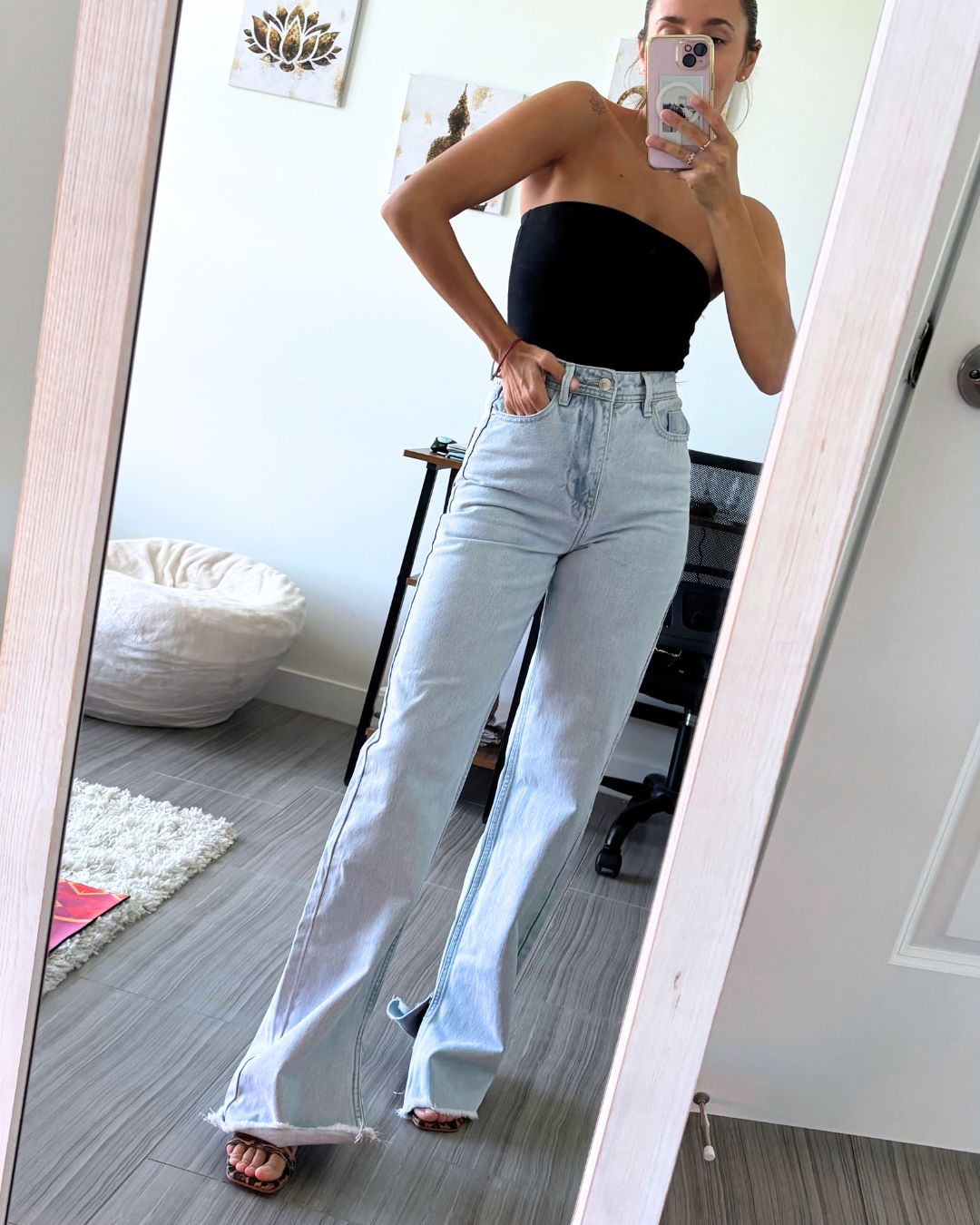 Ivy High-Waisted Wide-Leg Jean