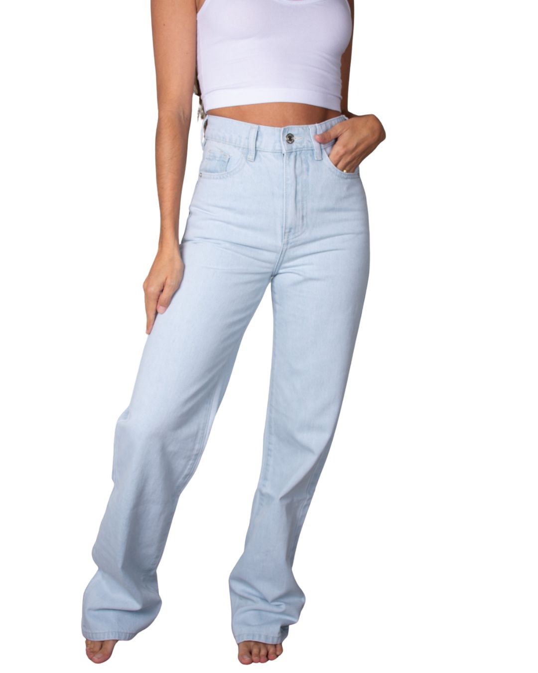 Rey High-Waisted Wide-Leg Jean