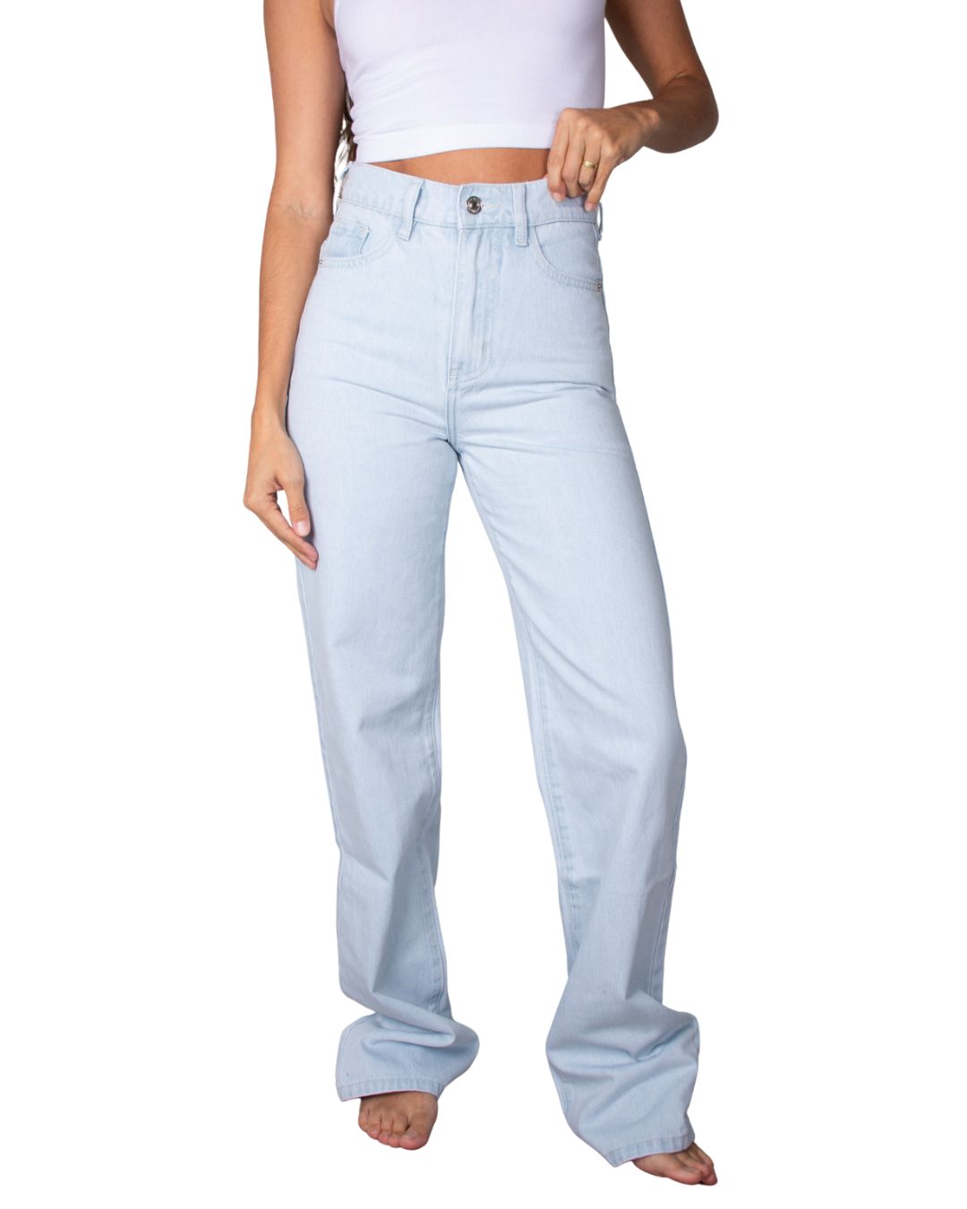 Rey High-Waisted Wide-Leg Jean