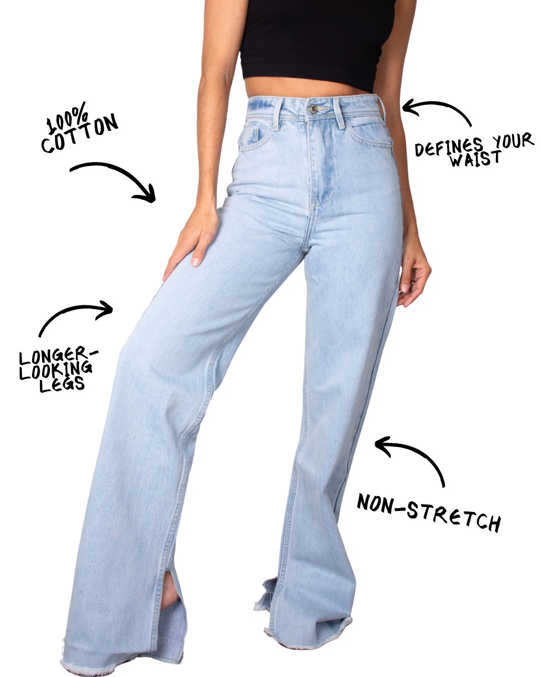 Ivy High-Waisted Wide-Leg Jean