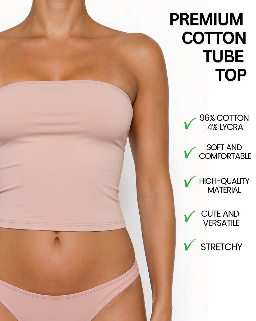 Mila Beige Tube Top