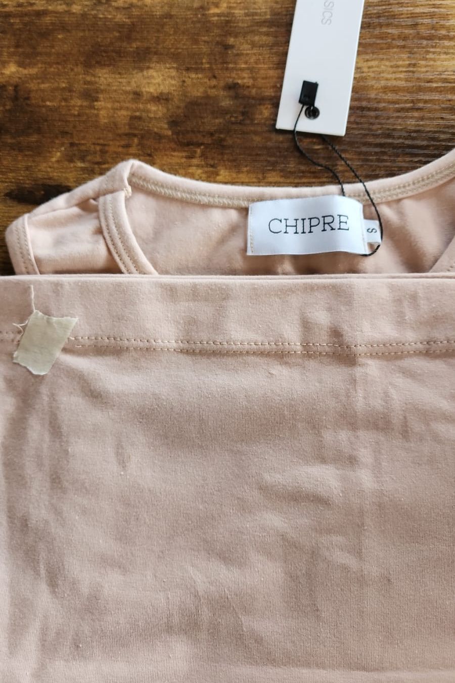 Gaia Beige Top IRREGULAR APPAREL - Chipre Basic Denim