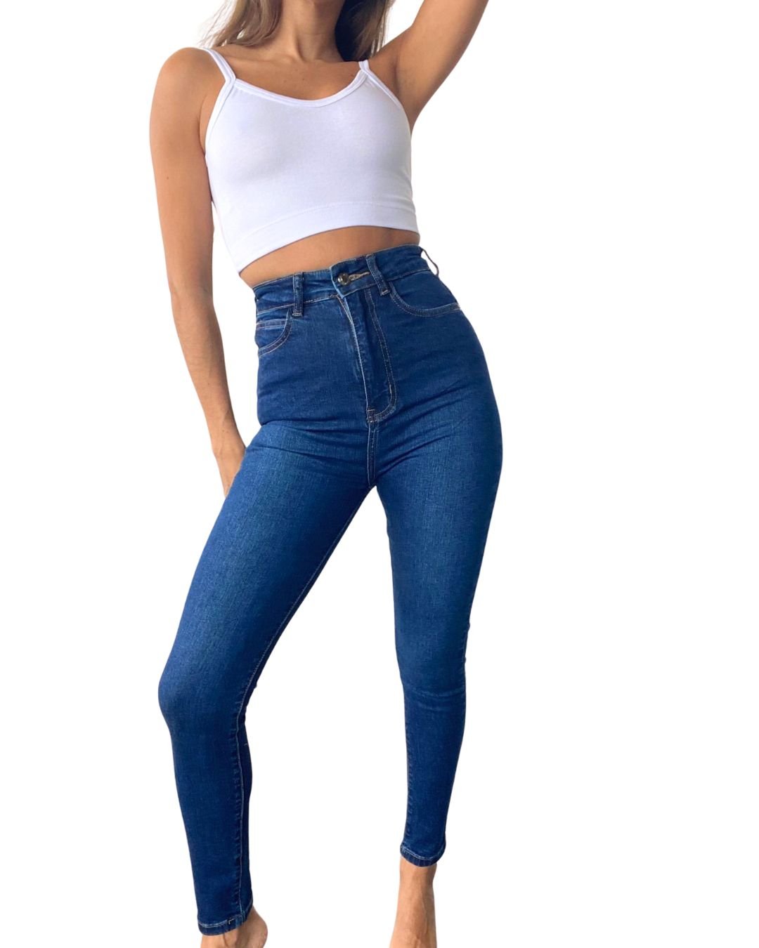 Gunas High-Rise Skinny Jean #FlatteringFit - Chipre Basic Denim