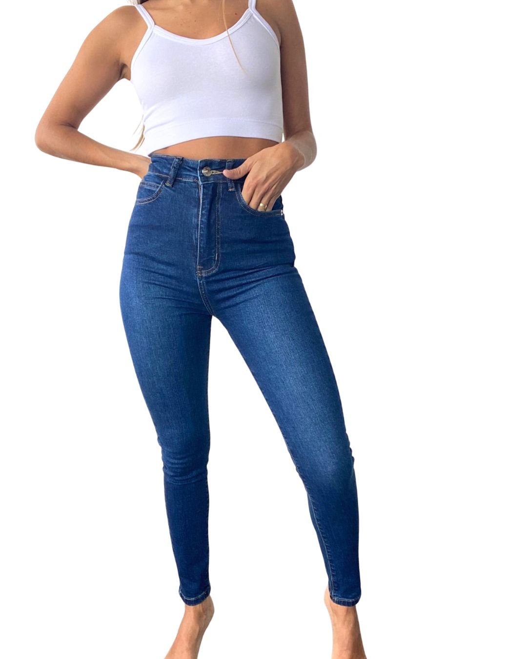 Gunas High-Rise Skinny Jean #FlatteringFit - Chipre Basic Denim