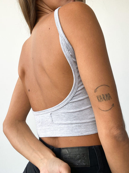 Hebe Grey Top IRREGULAR APPAREL - Chipre Basic Denim